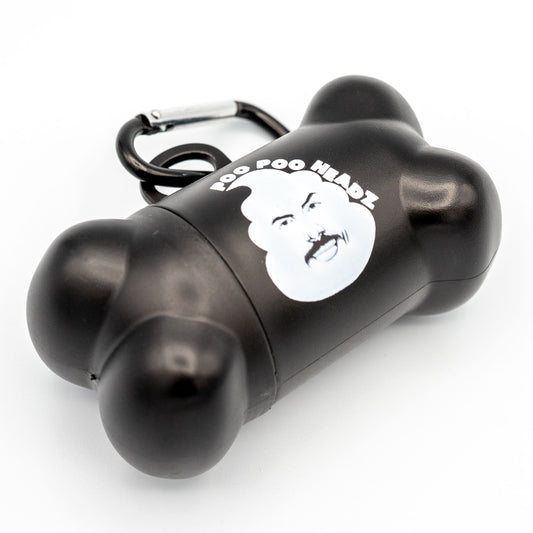 Black Doggy Poop Bag Dispenser